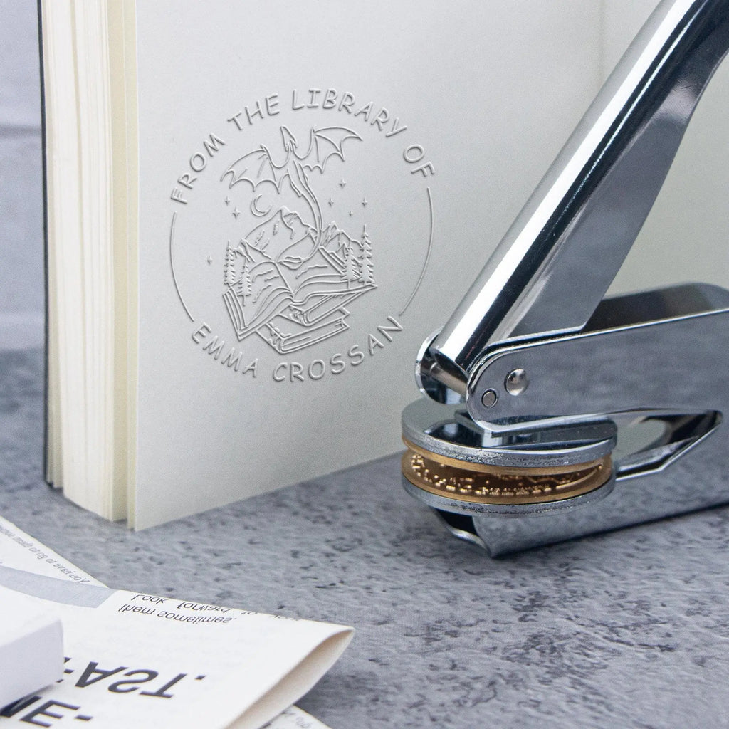 Embosser Stamp LOGO Customized Wedding Library Book Private Seals Customization Envelope Party Invitation Embossing Stamps DIY