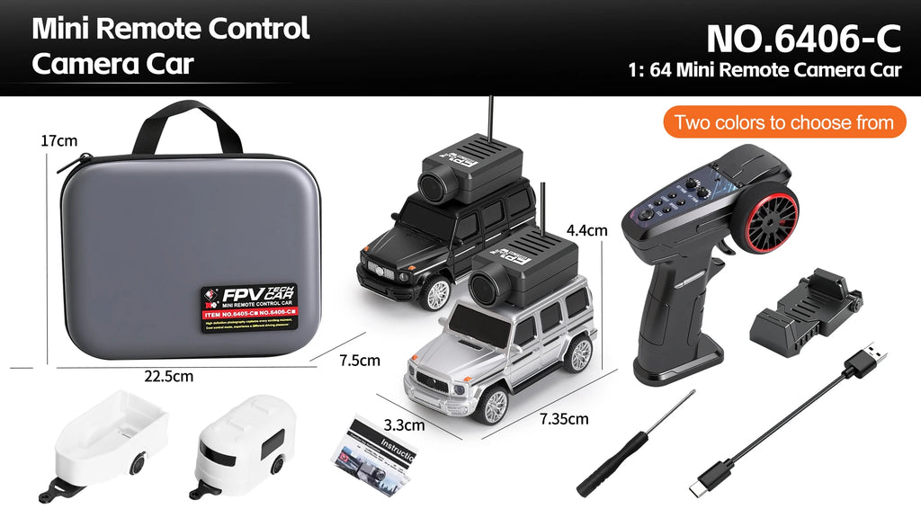 WLtoys 1/64 Mini RC Car with 720P FPV Camera Wifi APP Control 2.4G Reomte Contorl Racing Vehicle Toy for Children 6405 6406