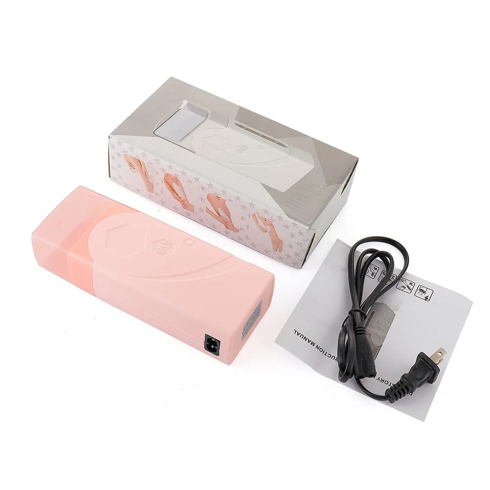 40W Roll On Depilatory Wax Heater Machine Portable Wax Cartridge Hair Removal Cream Heating Device Home Epilator Waxing Warmer