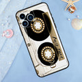 Vintage Cassette Tape Retro Phone Case For iPhone 17 16 15 11 12 14 13 Pro Max Mini X XS XR 7 8 Plus SE 16E Shockproof Cover