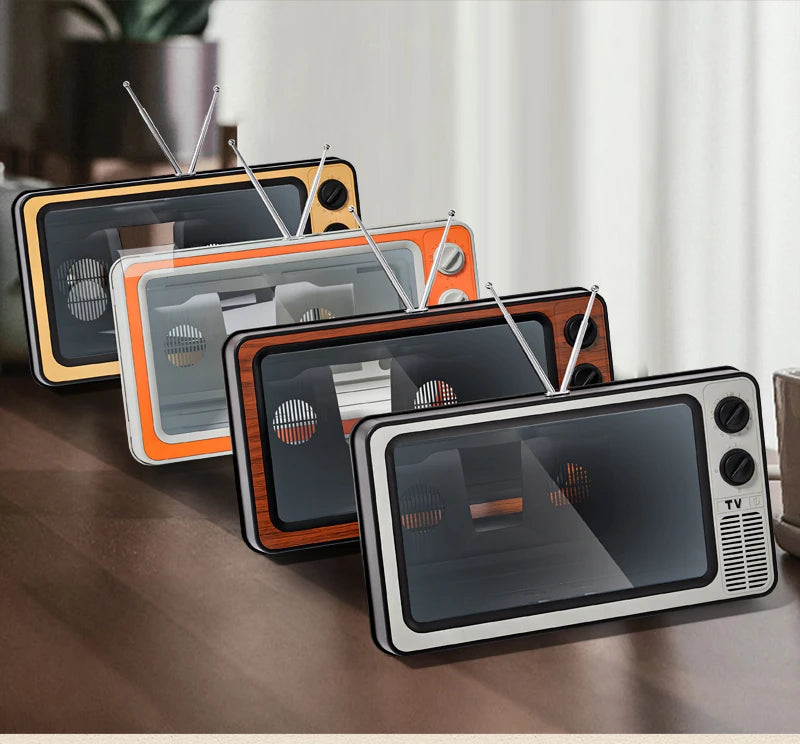 Phone Screen Magnifier Enlarged Expand Stand Phone Holder HD Video Amplifier Eyes Protection Retro TV Box For Iphone Xiaomi