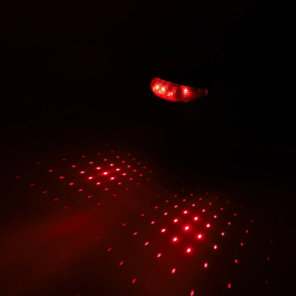 Waterproof Bicycle Cycling Lights Taillights LED Laser Safety Warning Bicycle Lights Bicycle Tail Bicycle Accessories Light