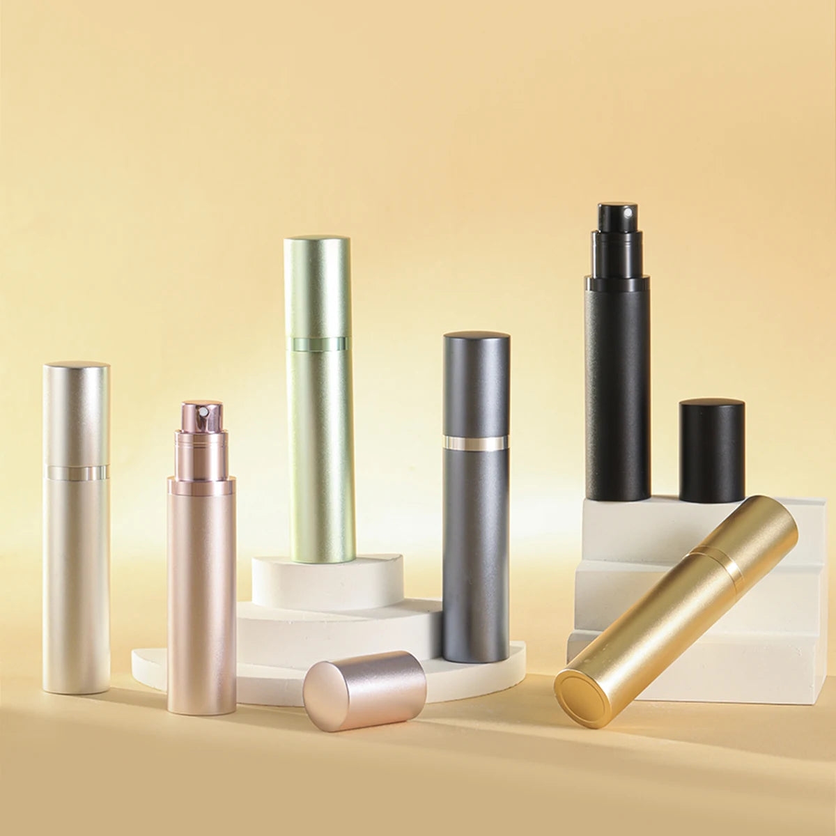 10ml Mini Refillable Perfume Bottle with Spray Scent Pump Portable Travel Empty Cosmetic Containers Mini Spray Atomizer Bottle