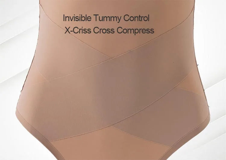 Women's High Waist ThongT-backCross X Shaping Tummy Control Panties Strong Body Shaping Waist Cincher Hip Lifter Seamless