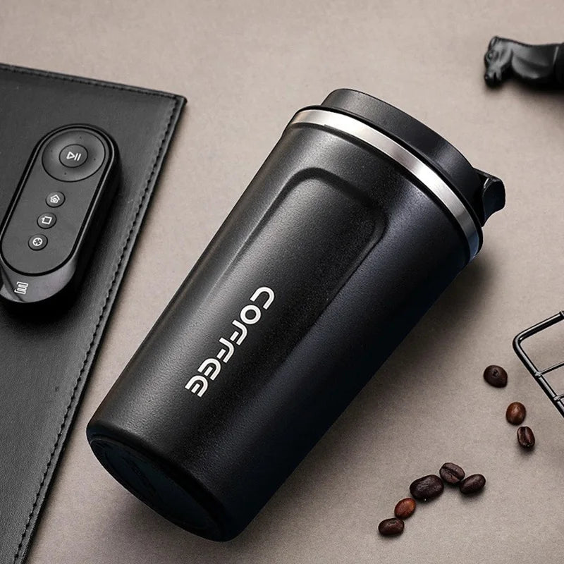 380/510ml Thermos Coffee Mug Stainless Steel Insulated Cup Temperature Display Car Portable Vacuum Bottle Insulated Water Bottle