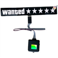 Windshield Electric 5 Star Wanted Car LED White Light Up Window Stickers Accessories For JDM Glow Panel Decoration Accessories-A