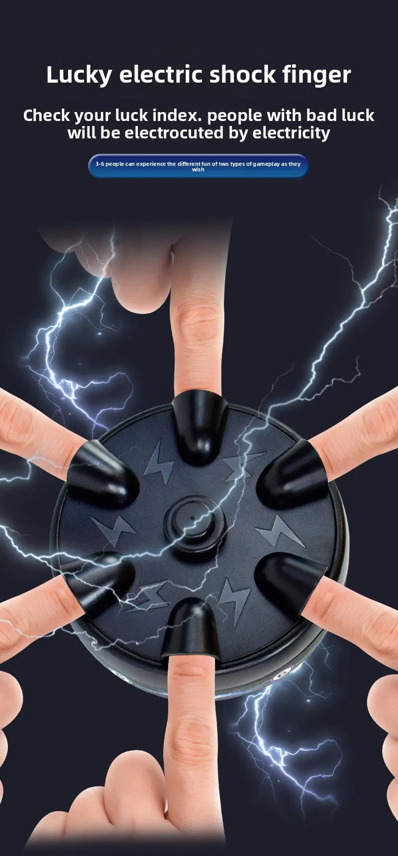 Party Game Toy Lie Detector Finger Shock Truth or Dare Game for Friends Gatherings Stress Relief Prank Gadget Adult Fun