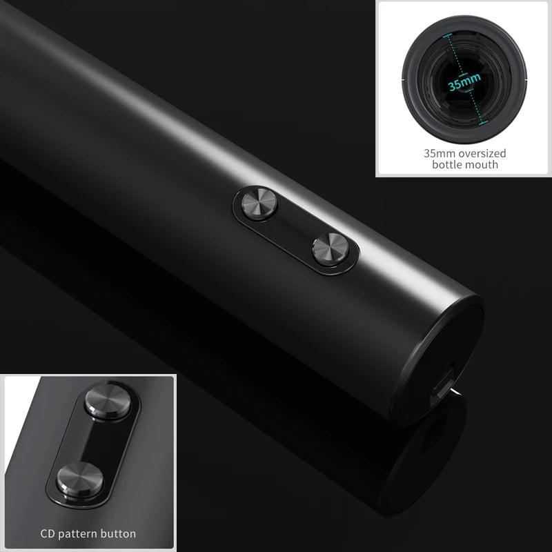 1PCS/1SET Electric Wine Opener Automatic Wine Bottle Corkscrew with Aerator Pourer & Foil Cutter for Kitchen Bar Tool Party Gift