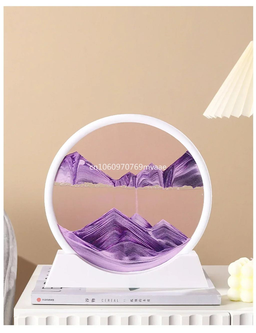 Sandscape Moving Sand Art Frame Quicksand 3D Dynamic Liquid Hourglass Kinetic Sand Painting Flowing Sand Office Home Decor Gifts
