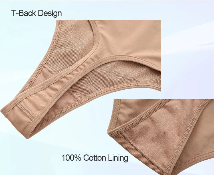 Cross-border Women's High Waist ThongT-back Tummy Control Panties with Non-slip Waistband Strong Waist Cinching and shaper
