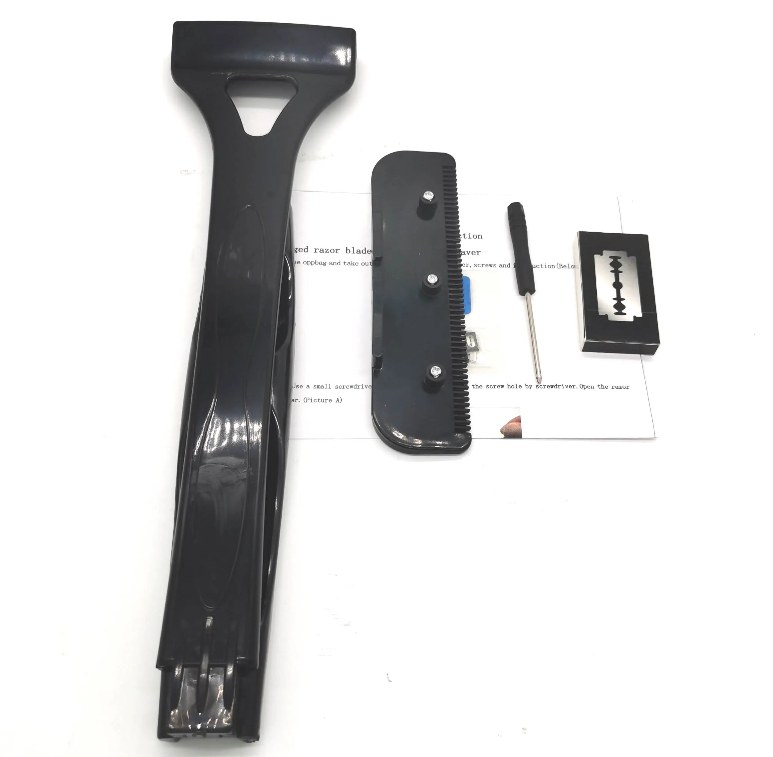 Safety Long Handle Folding Back Shaver Body Shaver Back Hair Trimmer Body Leg Back Razor Shaver Epilator Hair Removal Tool