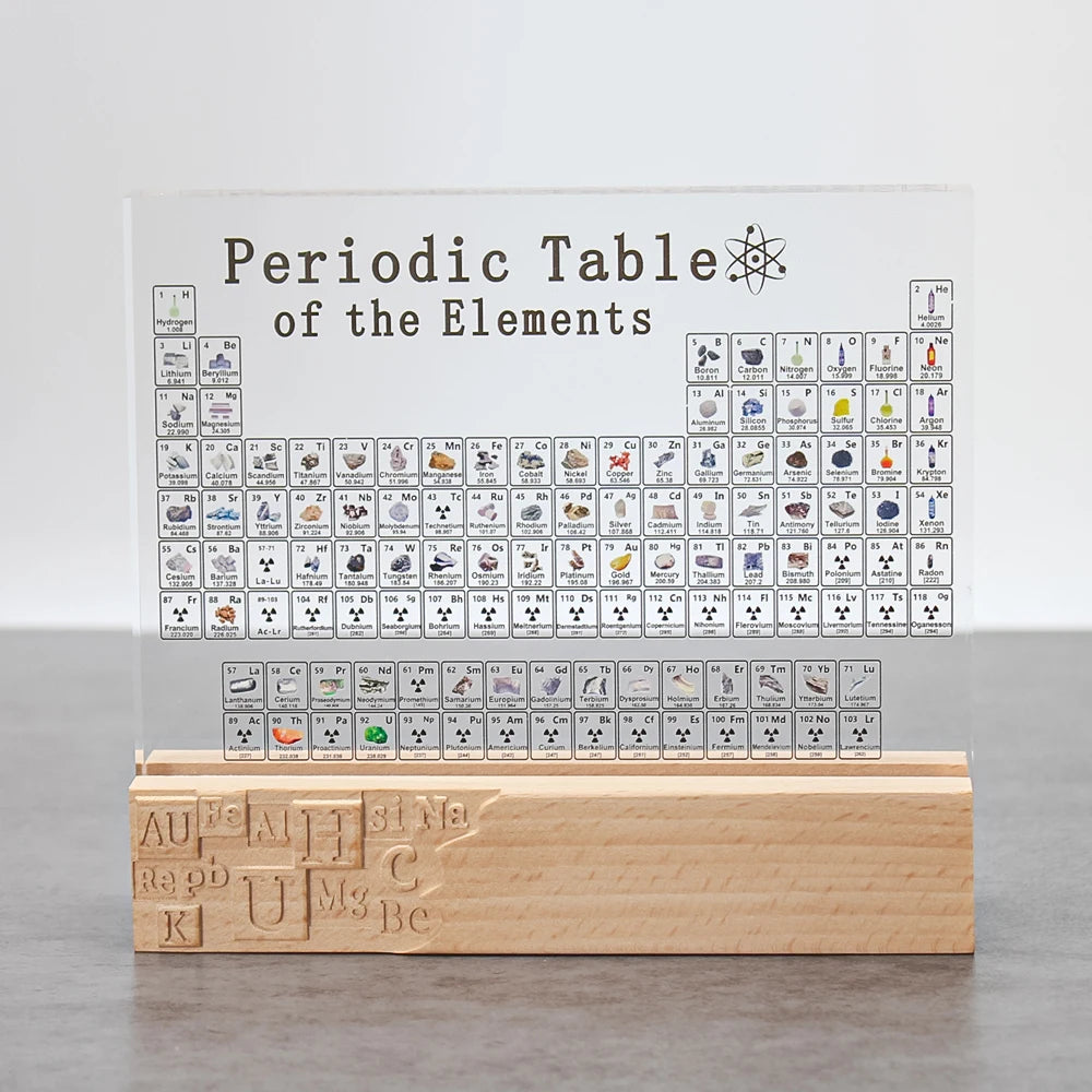 Periodic Table Ornament Learning Tool Display Teaching Props Student Gifts Desktop Decorations