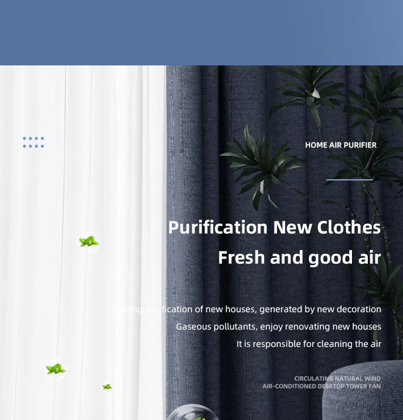 Mini Desktop Air Purifier HEPA Filter With Negative Ion Technology Eliminates Formaldehyde Odors Smoke And Dust Particles