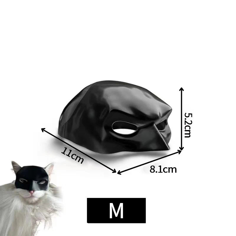 Bat Cat Mask Pet Decoration Mask for Cat and Dogs Spooky Half Mask Pet Accseeiories Pet Funny Party Make-up Decoration