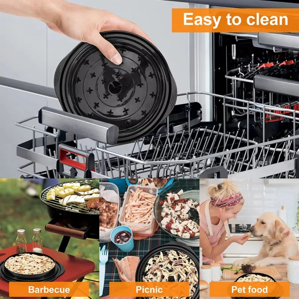 Chicken Shredder Tool Meat Breast Shredding Separation Mincing Grinder Machine with Lid for Shredding Chicken Pork Beef Cooking