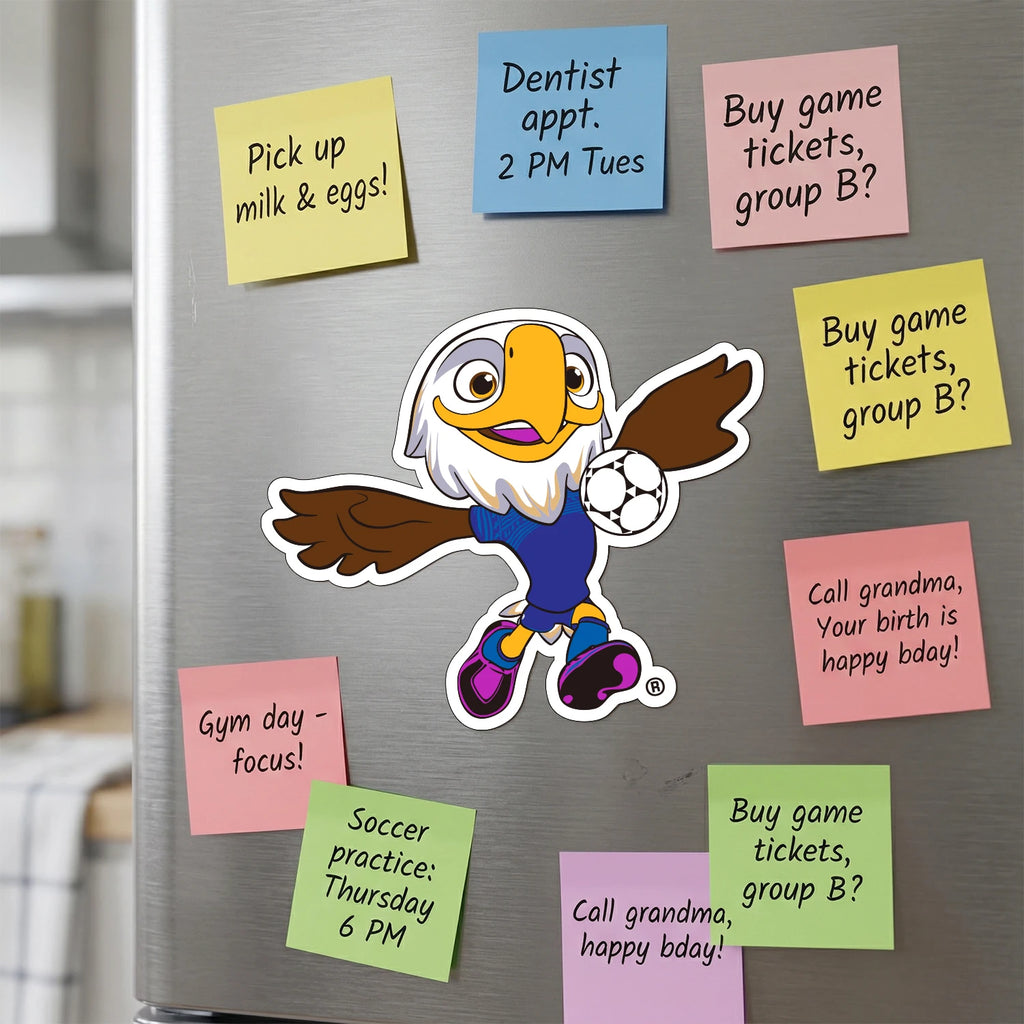FIFA World Cup 2026 Official Fridge Magnet with Trophy, Host City & Mascot Design - Magnet Stickers for Refrigerator Souvenirs