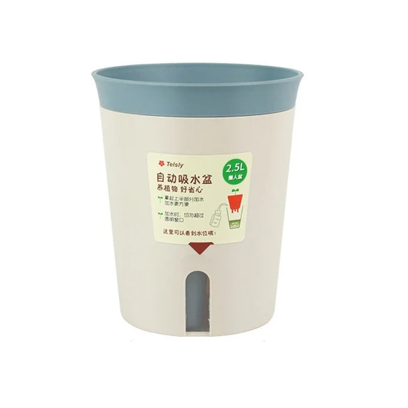 Double Layer Plant Pot Self Watering Pots for plants Hydroponics Flower Pot Plastic Lazy Automatic Water-Absorbing Plants Pot