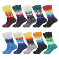 10 pairs of food pattern men's socks irregular color women's socks street trend skateboarding socks