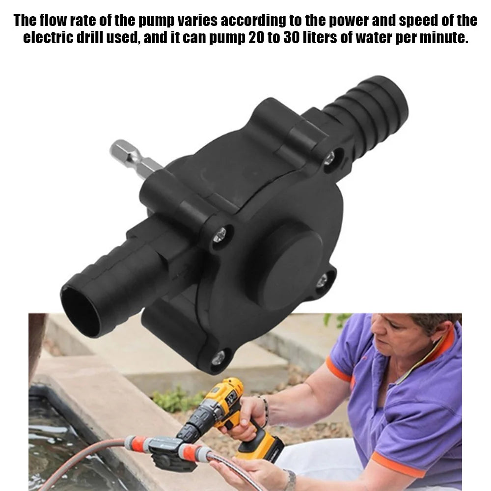 Portable Home Garden Outdoor Tool Electric Drill Pump Diesel Oil Fluid Water Pump Mini Hand Self-priming Liquid Transfer Pumps