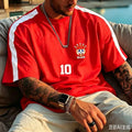 Brazil No.10 Retro Football Suit Men's and Women's 3D Printed T-shirt Breathable Casual Street Wear Football Training Top Y2k