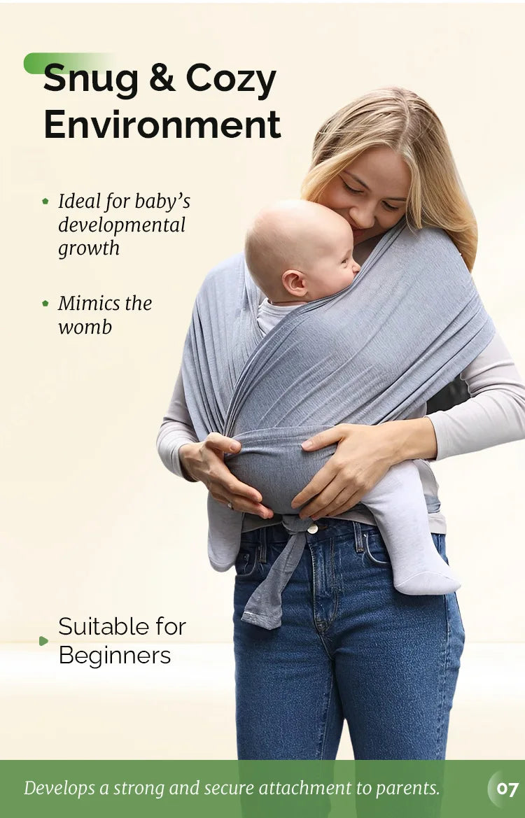 Ergonomic Baby Backpack Newborn Sling with Backpack Straps Outdoor Parenting X-shaped Support Comfortable Baby Carrier