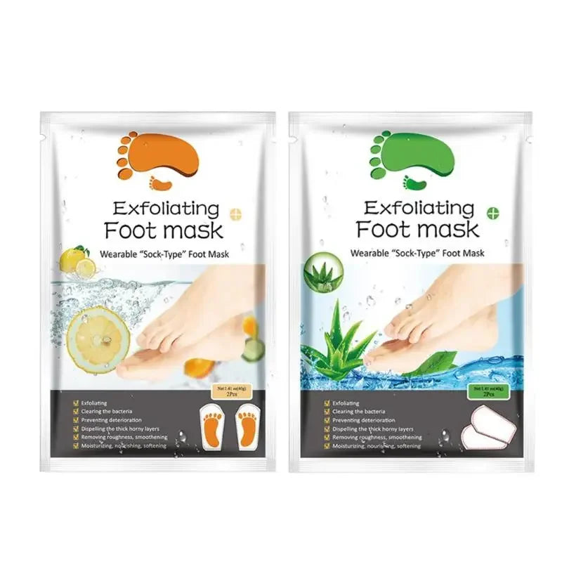 2pcs/Set Socks For Pedicure Socks For Feet Peeling Foot Mask Health Care Skin Care Feet Dead Skin Removal Exfoliating Foot Mask