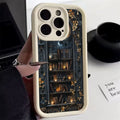Creative Bookshelf Phone Case for iPhone 16 15 14 13 12 11 Pro Max Mini XR XS X 7 8 6 6s Plus Soft TPU Back Cover