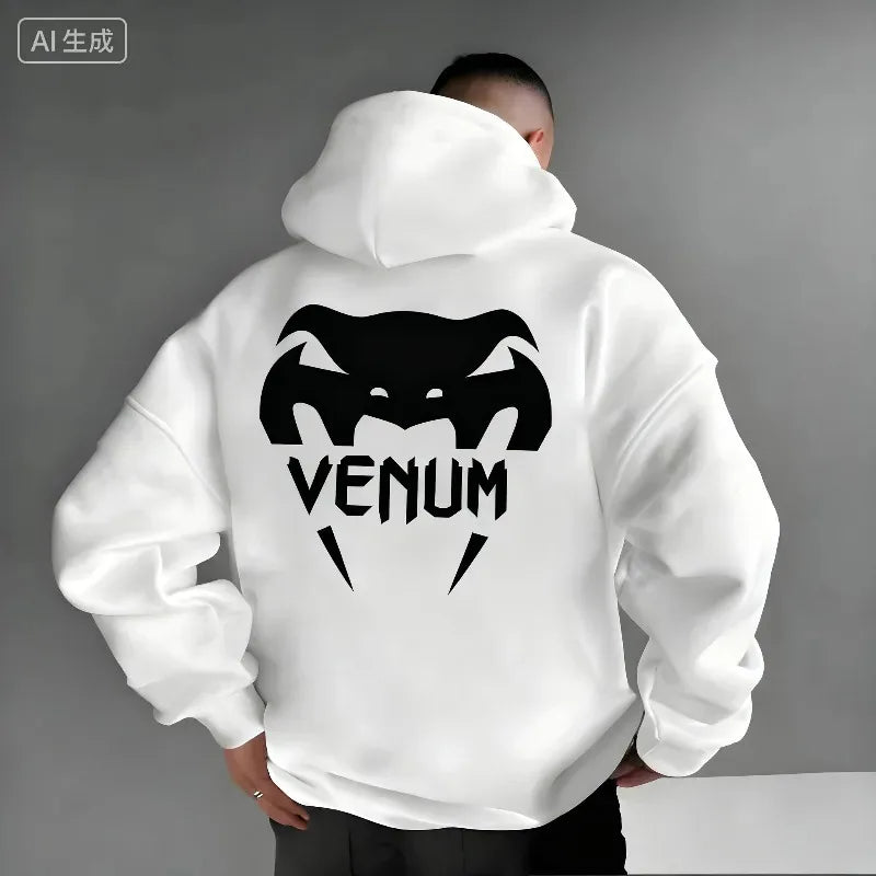 2025-26 New UFC Men's Boxing Sports Hoodie, Warm and Comfortable Casual Hoodie for Autumn and Winter, Fashionable Printed
