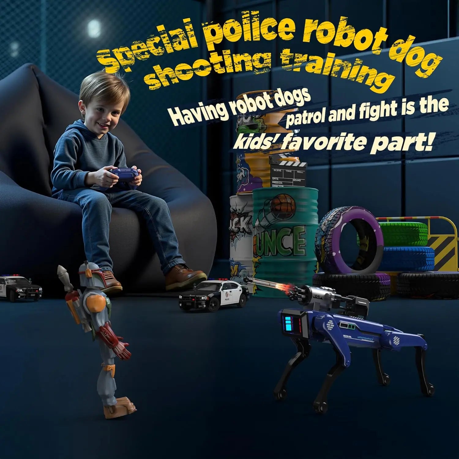 Intelligent AI RC Robot Dog Voice Dialogue APP Remote Control Programming Singing Dancing Machine Dog Kids Toys