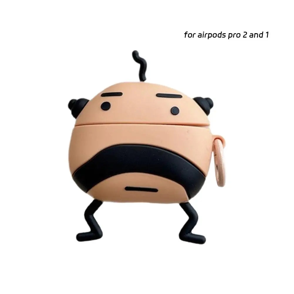 For AirPods Pro 2 3 AirPods 4 Uncle Tuomagozi Silicone Case Anti-Drop Bluetooth Earphone Cover 3D Cartoon Protective Cover