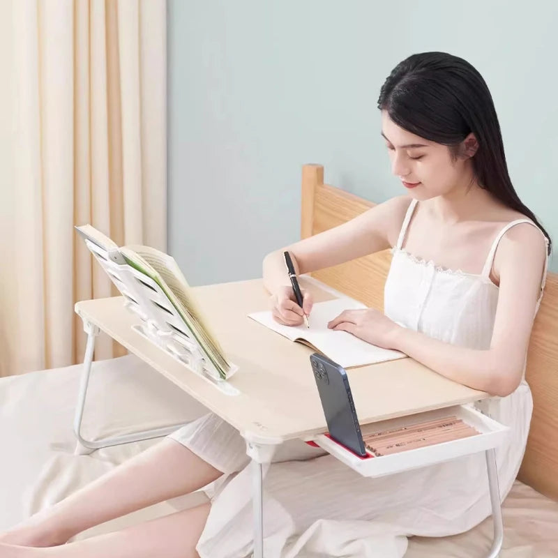 Foldable Laptop Bed Table Floor Tray Desk Study Writing Stand Portable Dorm Desk for Sofa or Home Office Use