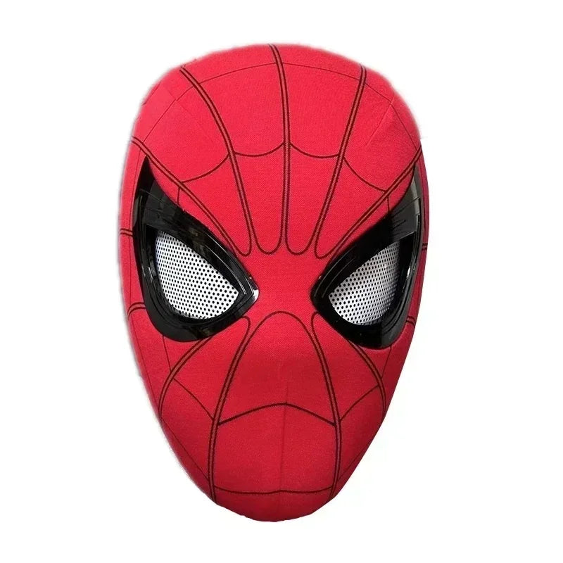 New Miles Spiderman Mask Headgear Cosplay Moving Eyes Electronic Mask 1:1 Remote Control Creative Cool Adult Kid Toys Gifts