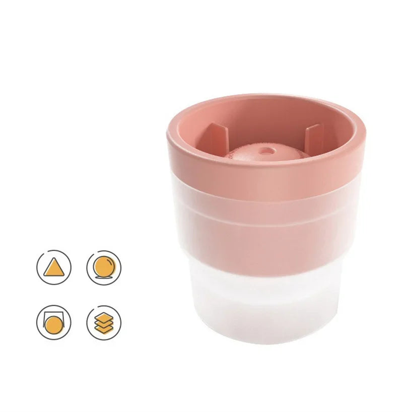 Silicone Ice Maker Food Grade Sphere Ice Mold Stackable Slow Melting DIY Ice Ball For Cocktail Whiskey Drink Home Bar