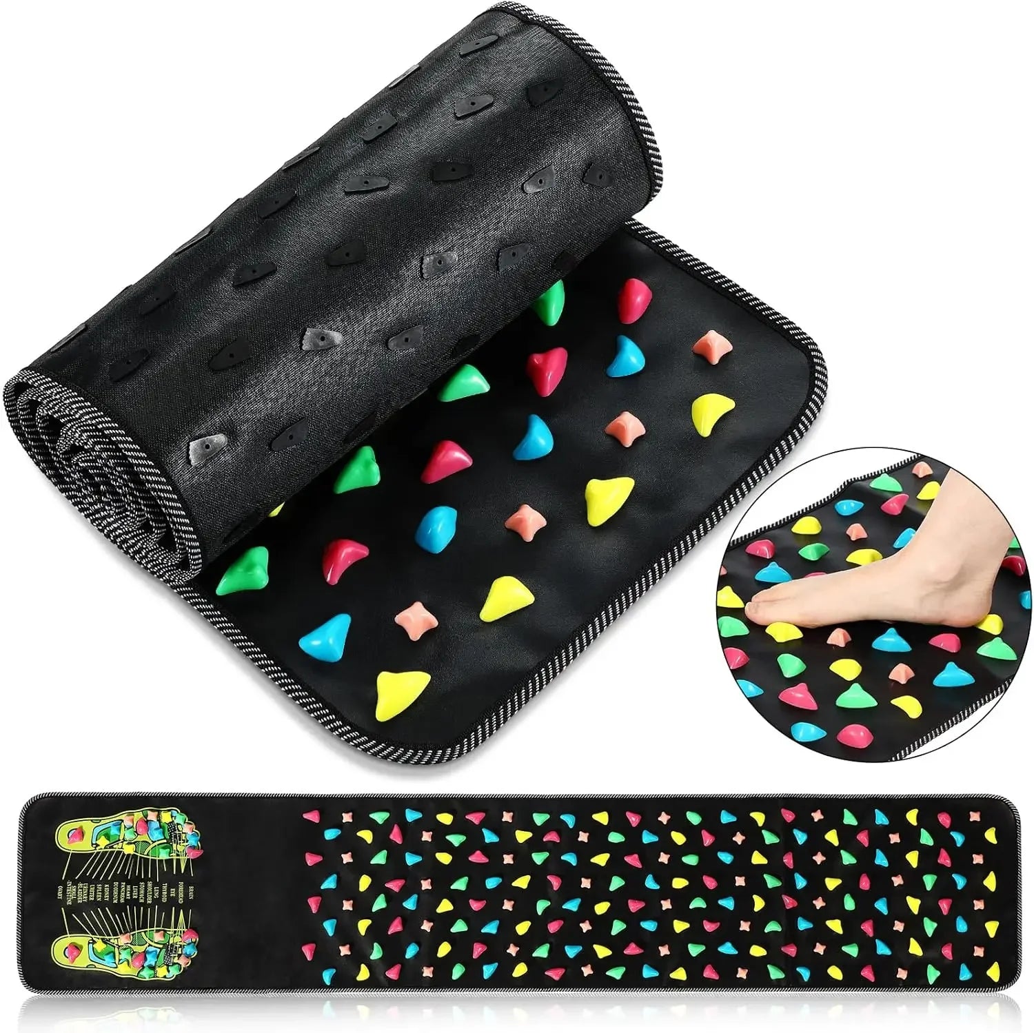 Acupressure Pad Foot Reflexology Massage Pad Health Care Walking Foot Pressure Pad Reflexology Massage Pad Foot Massager