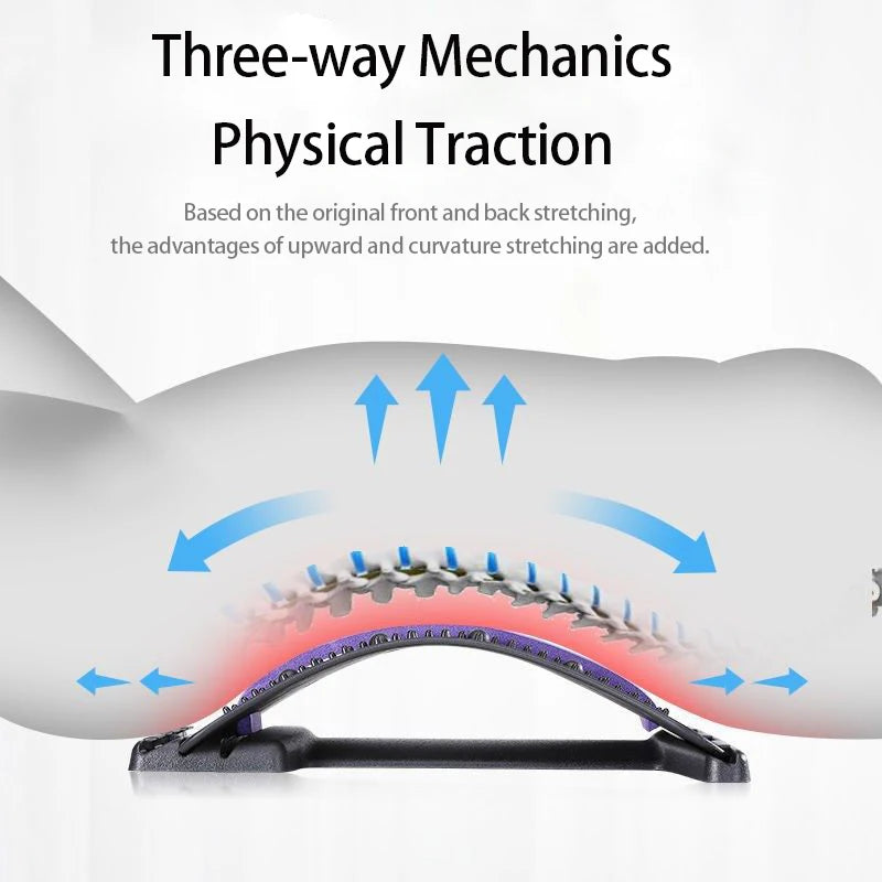 Back Stretcher for Back Pain Relief Multi-Level Back Cracker Board, Lower and Upper Back Support for Herniated Disc Fitness Yoga
