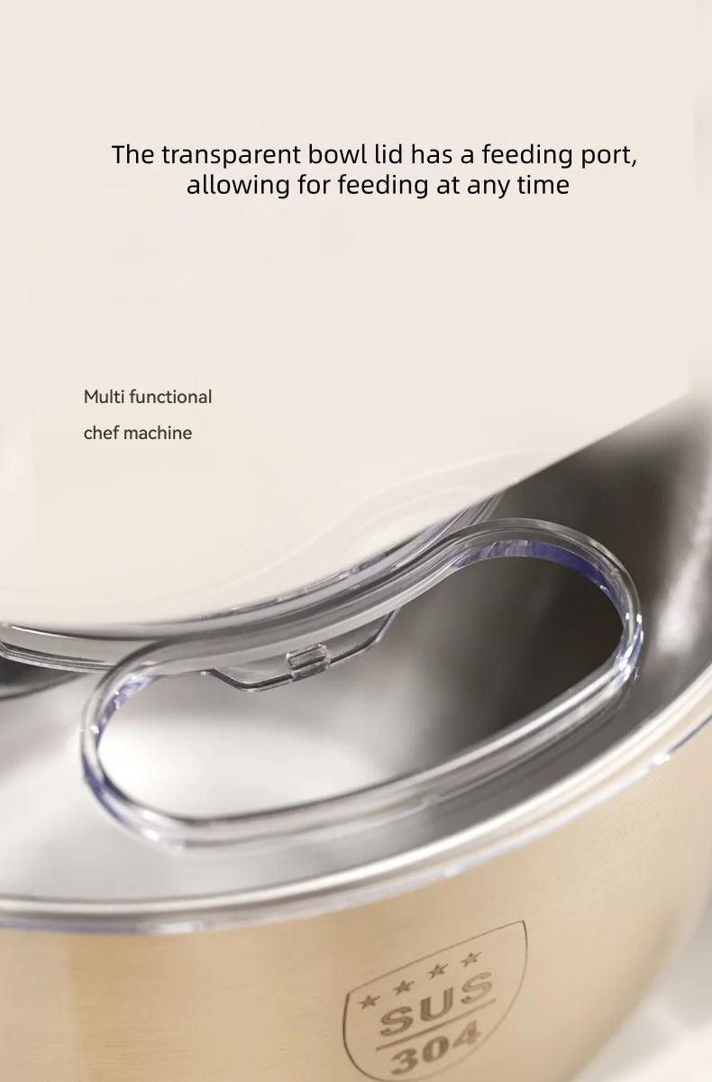 4L Chef machine household small dough kneader dough mixer electric cream whipping countertop egg beater