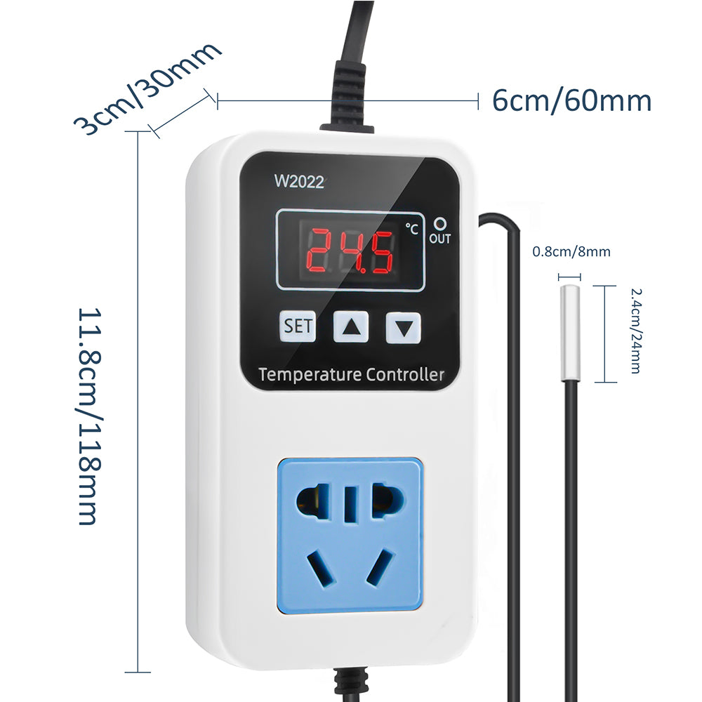 XK-W2001 W2022 Digital Temperature Humidity Controller Socket AC110-220V Thermostat Regulator Smart Humidity Controller Socket