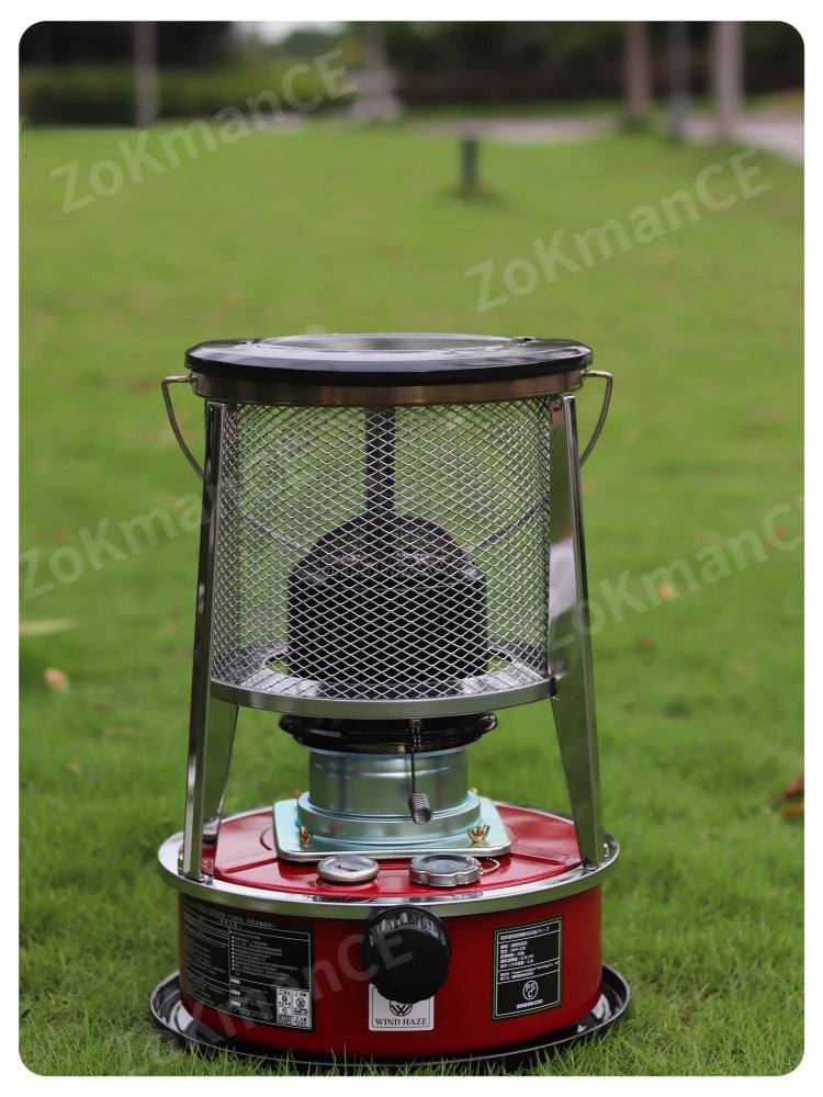 2 IN 1 Portable Kerosene Stove Heater 4.5L Kerosene Space Heater Outdoor Kerosene Heater for Camping  Fishing Hunting Cooking