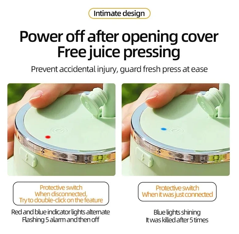 Portable Juicer Blender High-Speed Mini Fruit Juice Cup with Stylish Design Powerful Motor for Home Outdoor Compact Convenient