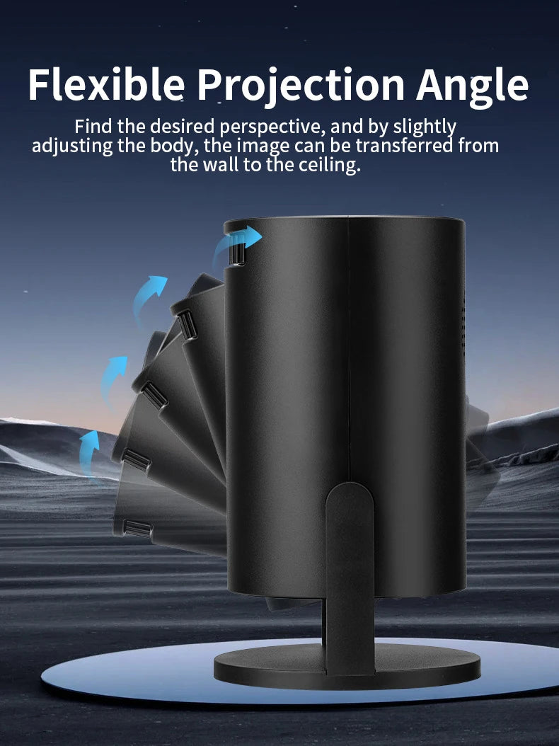 HY300 Mini portable 4k projector 1080P android Smart home  movie theater projectors bluetooth and wifi