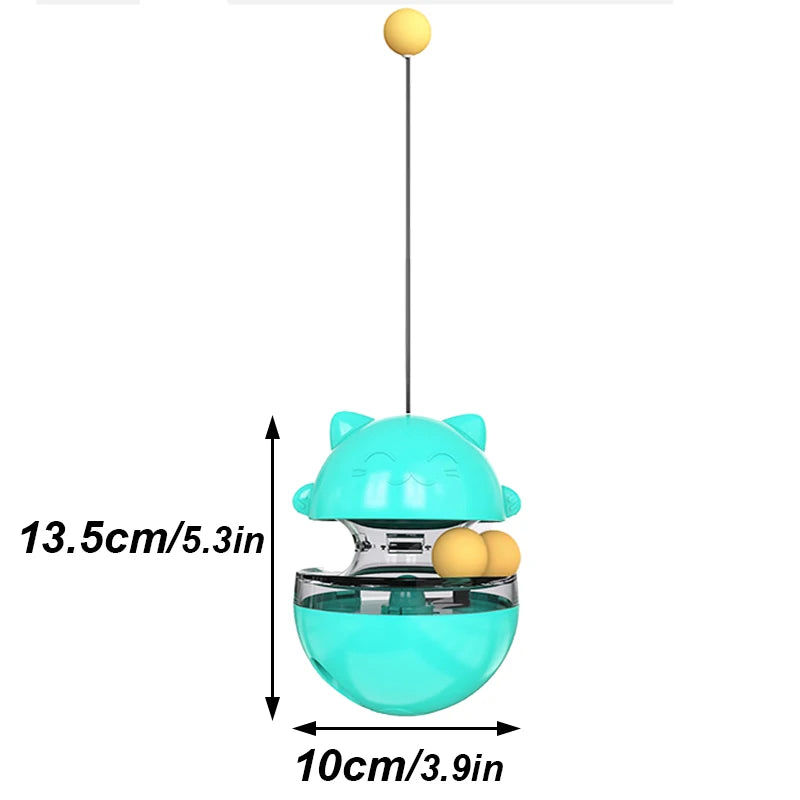 Pet Supplies Play with Food Spiller By Yourself Kitten Interactive Leaking Food Ball Cat Toy Cats Accessories Interactive