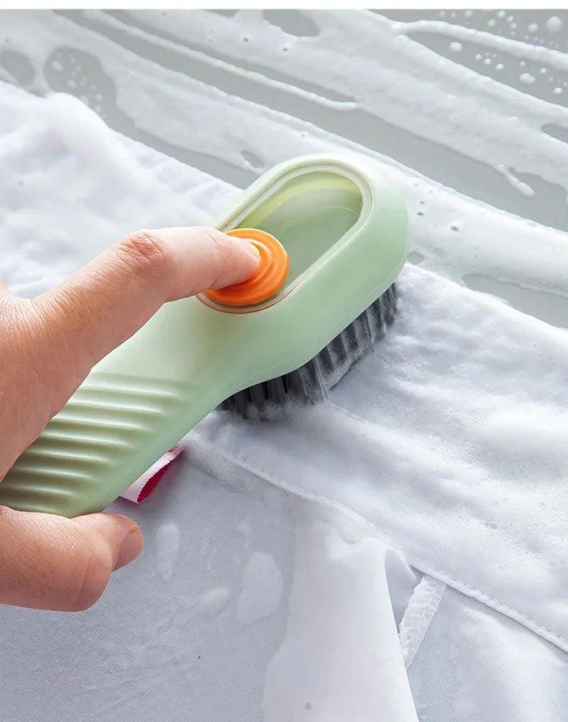 1/2/4PCS Shoe Washing Machine Bag with Liquid Shoe Brush Set Durable Laundry Shoe Bag and Soft Bristle Clean Brush for All Shoes