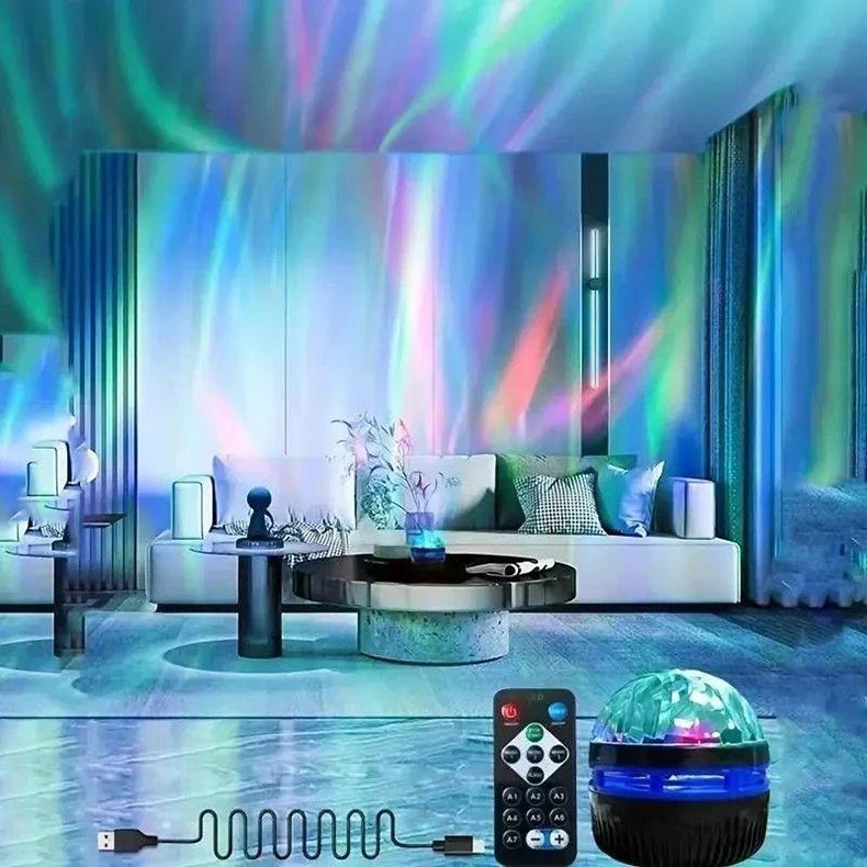 Mini LED Starry Sky Projection Light Bedroom Atmosphere Lights with Remote Control for Home Decor Room Christmas Party Disco
