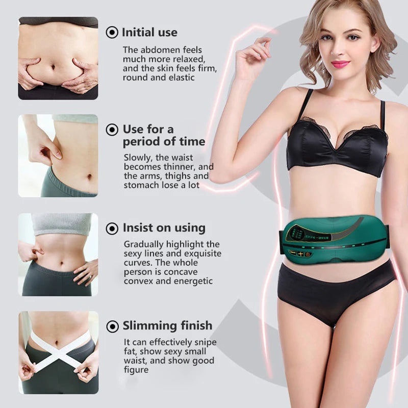 Slimming Machine Weight Loss Back Massager Abdominal Muscle Stimulator Slimming Fitness Exercise Equipment Belt Fat Burner