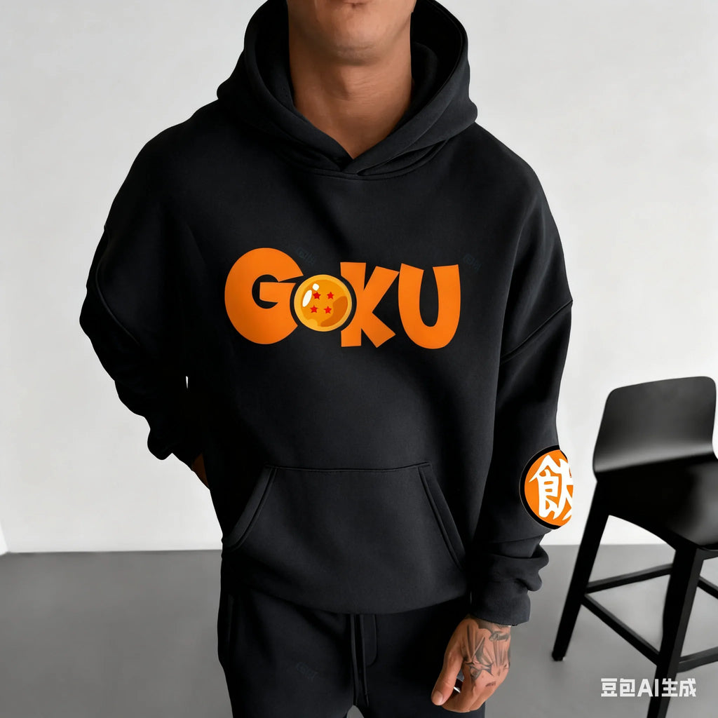 Son Goku Dragon Ball Autumn Harajuku Men Hoodie Streetwear Women Vintage Winter Oversized Hooded Sweatshirt Long Sleeve Unisex