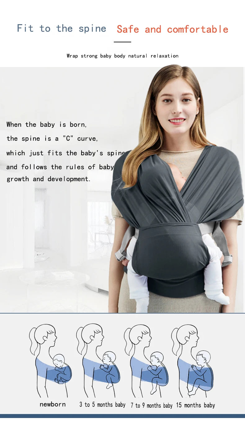 Adjustable Newborn Baby Sling Soft Breathable Air Mesh Wrap Carrier Infant Hipseat Gridding Cloth Baby Soft Carriers