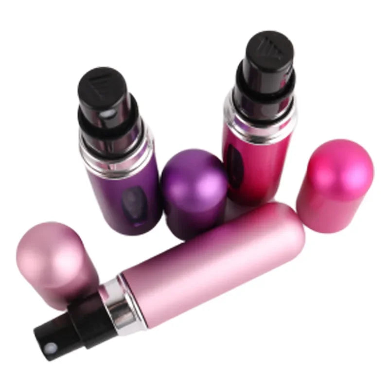 5ml Perfume Atomizer Portable Liquid Container For Cosmetics Traveling Mini Aluminum Spray alcochol Empty Refillable Bottle
