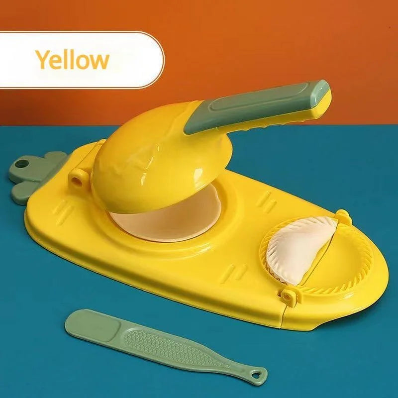 2-in-1 Efficient Dumpling Maker Manual Dough Presser Dumpling Wrapper Mold Dough Pressing Tool Kitchen Pastry Jiaozi Baking Tool