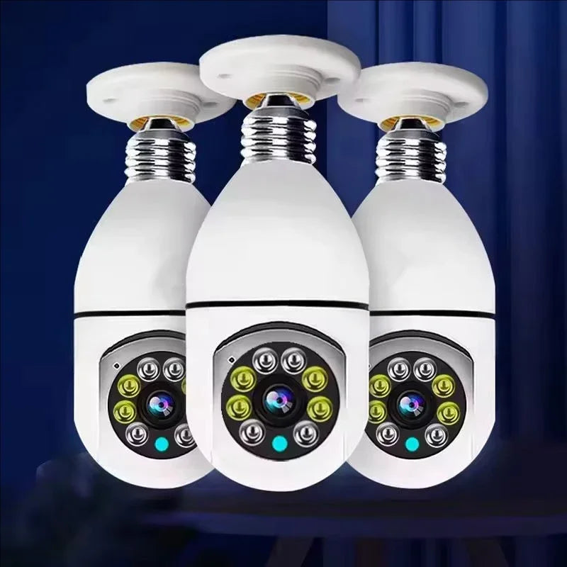 4G WiFi IP Camera E27 Bulb Cam 3MP Wireless Baby Monitor AI Tracking Security Video Surveillance Pet Cam SmartLife Indoor