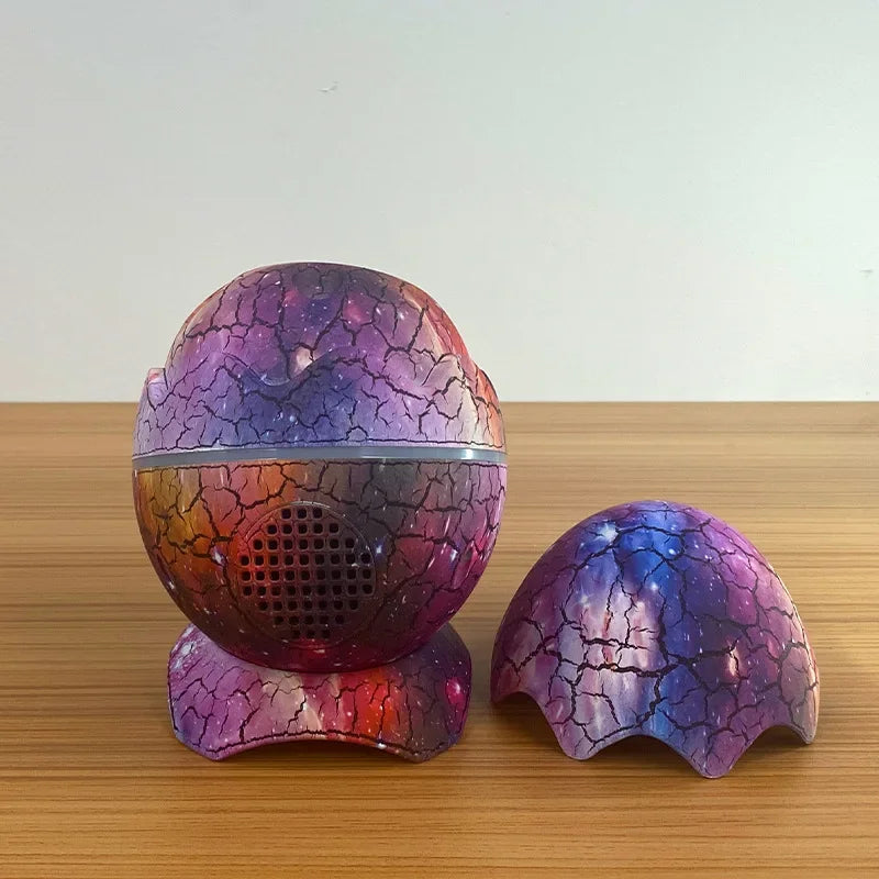 Dinosaur Egg Galaxy Projector with Remote Control Bluetooth Speaker LED Night Light Starry Sky Projection Light Children's Gift
